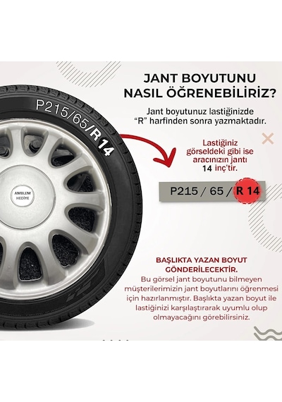 Toyota Corolla Efsane Kasa Uyumlu Jant Kapağı 14 Inç Gri 4 Adet /4806/