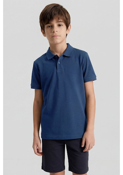 Tommy Life Parlament Polo Yaka Standart Fit Basic Unisex T-shirt - 11330