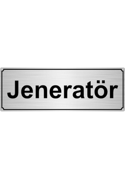 Gümüş Jeneratör Yönlendirme Levhası