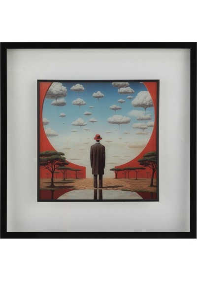 Verto Çerçeveli Cam Tablo 60x60 Cm