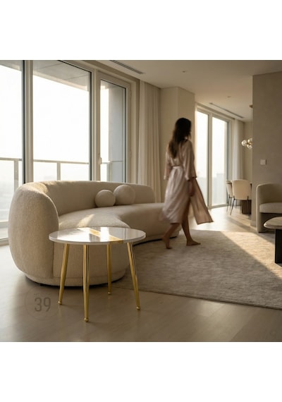 Aurum Blanc 60 Cm Beyaz & Altın Modern Orta Sehpa Gerçek Altın Varaklı Yüksek Parlak Epoksi Tasarım, Modern Lüks Ev Dekoru Beyaz - Altın Aurum Blanc 60 Cm Beyaz & Altın Modern Orta Sehpa Gerçek Altın Varaklı Yüksek Parlak Epoksi Tasarım, Modern Lüks Ev Dekoru Beyaz - Altın