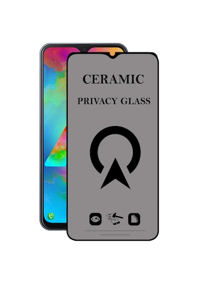 Samsung Galaxy M20 ile Uyumlu Tam Kaplayan Parlak Seramik Hayalet Esnek Nano Ekran Koruyucu