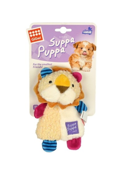 Gigwi Suppa Puppa Peluş Aslan Sesli Yavru Köpek Oyuncağı 16 CM