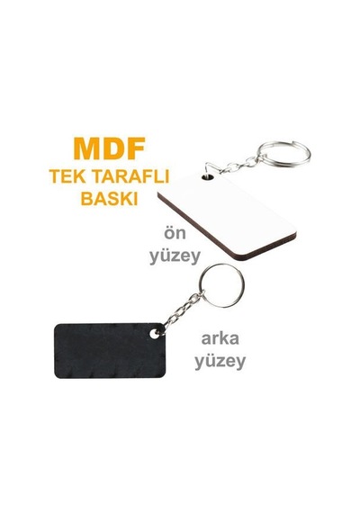 Sublimasyon Eko.mdf Tek Taraflı Anahtarlık - Dikdörtgen