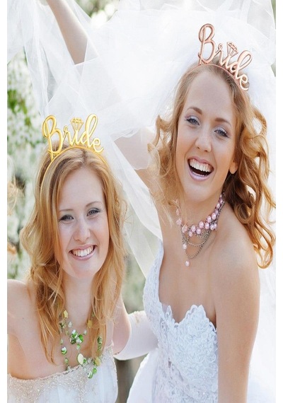 1 Adet Gold Rose Bride To Be Taç, Bekarlığa Veda Nedime Taçı