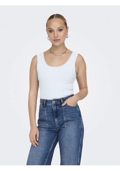 Only Onleasy S/l Tank Top Jrs Kadın Askılı Bluz 15315571 Beyaz
