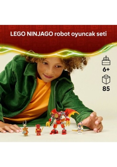 Kai Nin Ejderha Robotu Savaş Paketi, 6+ Yaş Çocuklar İçin Yaratıcı Eğlence