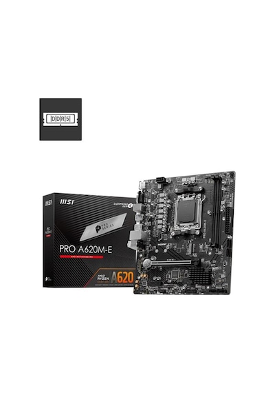 Msı Pro A620m-e Ddr5 6800mhz Matx Am5 Amd Am5 7000 Serisi İşlemci Uyumlu Anakart
