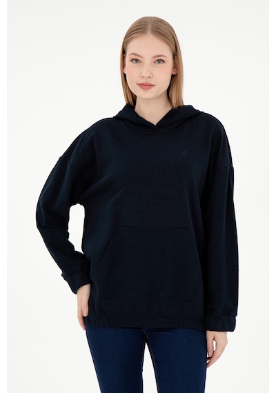 U.S. Polo Assn. Kadın Lacivert Kapüşonlu Sweathırt 50291264-VR033