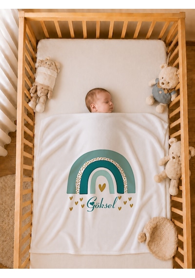 Pia Baby Erkek Bebek Hastane Çıkışı 4 Lü Tulum Seti %100 Pamuk Kişiye Özel İsim Baskılı Battaniyeli 1055btyx Krem