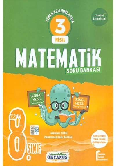 8 Sınıf 3 Nesil Matematik Soru Bankası Okyanus Yayınları