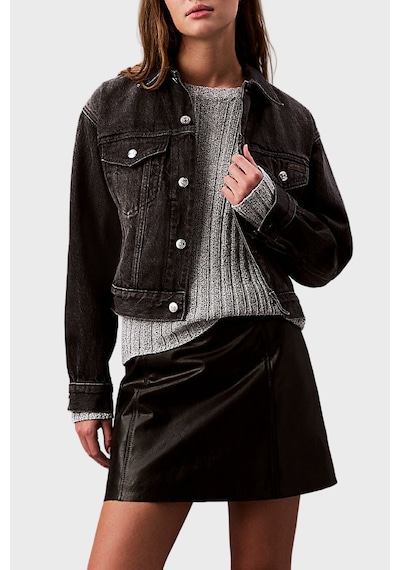Calvin Klein Bayan Kot Ceket Lv047b741g Rdd Siyah Siyah