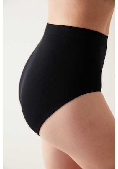 Penti Basic Yüksek Bel Siyah Slip Külot