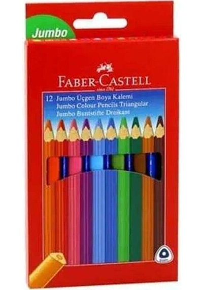 Faber Jumbo Boya Kalemi 12'li Renkli