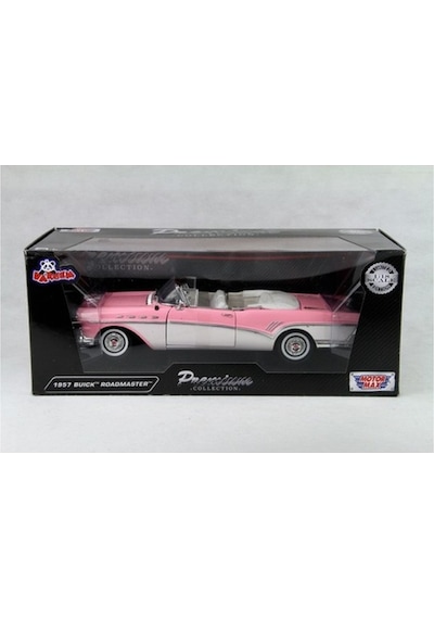 Model Araba Motormax 1957 Buıck Roadmaster Pembe 1/18