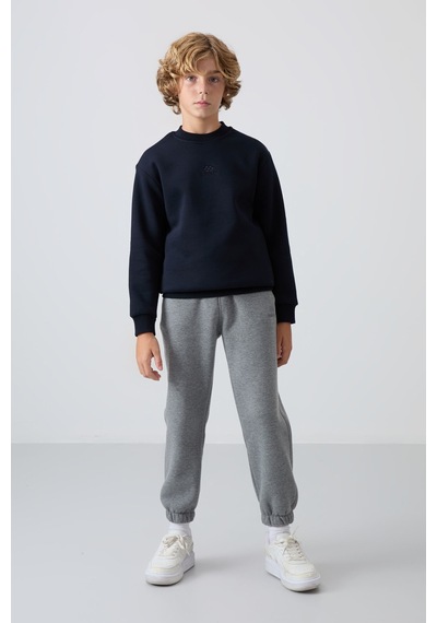 Tommylife Standart Fit 2li Paket Lacivert-saks Erkek Çocuk Sweatshirt - 11232 Lacivert - Mavi