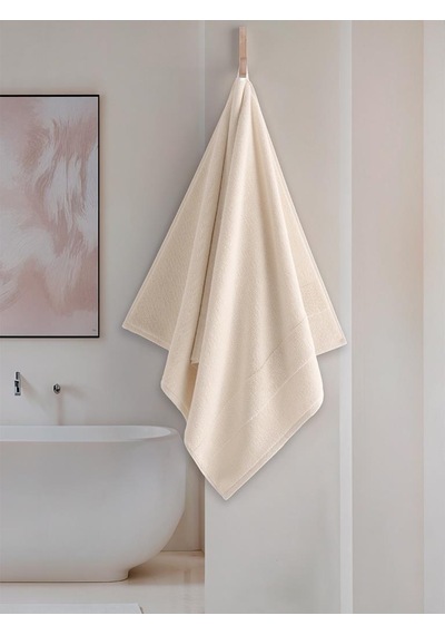 Cotton %100 Banyo Havlusu 70x140 Cm Krem