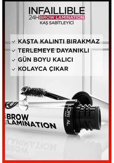 L'Oréal Paris Infaillible 24H Brow Lamination Şeffaf Kaş Sabitleyici