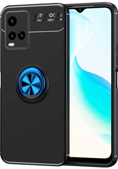 Vivo Y21S Kilif Lens Yüzüklü Miknatisli Silikon Kapak 534079277