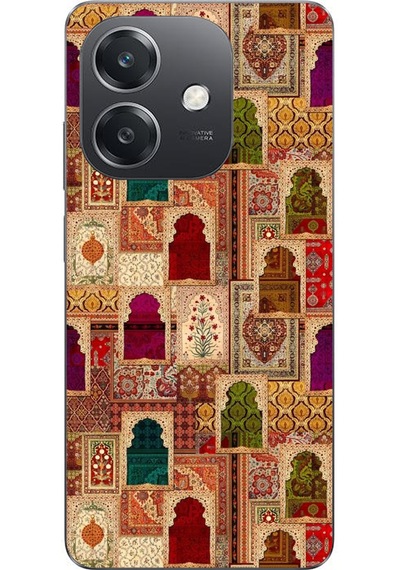 Oppo A3 Uyumlu Seccadeler Baskılı Silikon Kılıf Renkli
