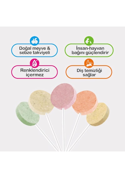 Kediler Için Karışık Lezzetli Lolipop 1.4g 15'li