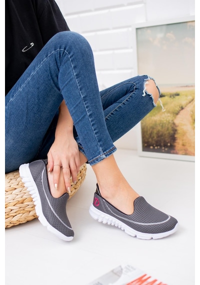 Nesil Shoes Dvm 801 Gri Faylon Taban Kadın Yürüyüş Ayakkabısı-gri Gri