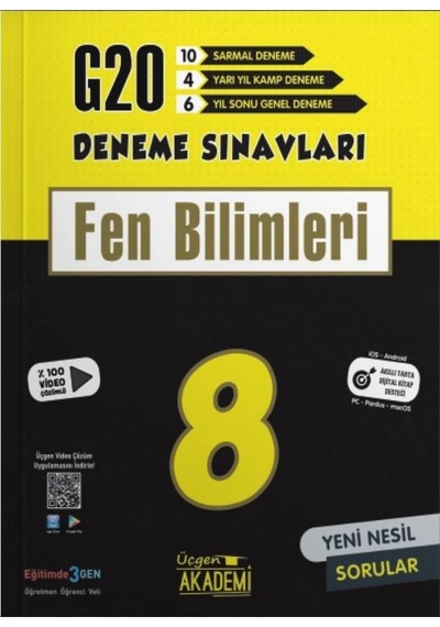 8.Sınıf LGS Fen Bilimleri 20'li Deneme- Üçgen Akademi
