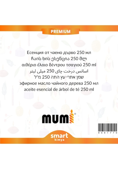Premium Çay Ağacı Mum Esansı 250 Ml Şeffaf