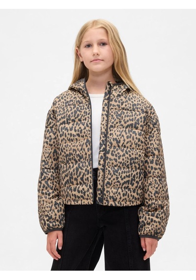 Gap V-frch Lw Logo Puffer Mont Çok Renkli
