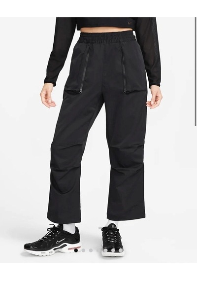 Dri-fit Tech Pack Woven Mid-rise Kadın Eşofman Altı Mat Sportswear Siyah