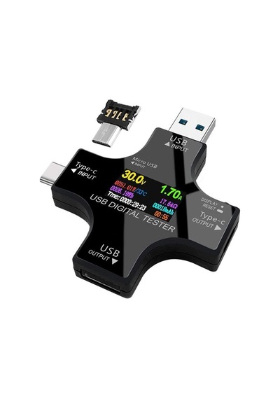 Pm-26611 Usb / Type-c Dijital Tester Voltmetre Ampermetre Multimetre Ve Otg Test Cihazı