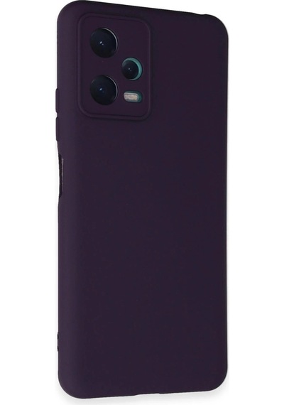 Durukar Redmi Note 12 5g Kılıf Nano İçi Kadife Silikon - Mor