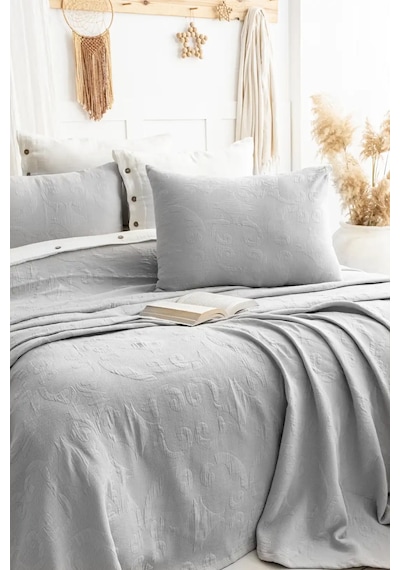 Şaheser Home Collection Yatak Örtüsü Çift Kişilik Julia A.gri Renkli