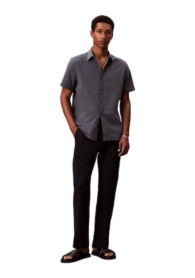 Calvin Klein Lv04lf609g Straight Seersucker Half Elastic Erkek Pantolon Lacivert