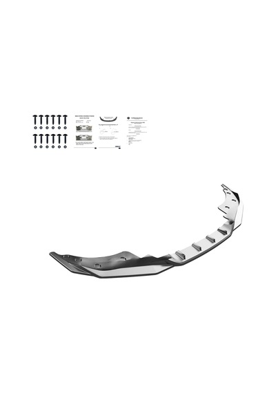 Bmw 4 Serisi G22 2020+ Ön Lip Parlak Siyah Sport Ön Tampon Lipi Body Kit Ön Alt Lip Spoiler