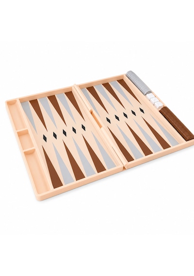 Katlanabilir Mini Tavla Seti 25 X 20 Cm Taş Ve Zar Saklama Bölmeli Seyahat Tipi Taşınabilir Tavla Oyunu