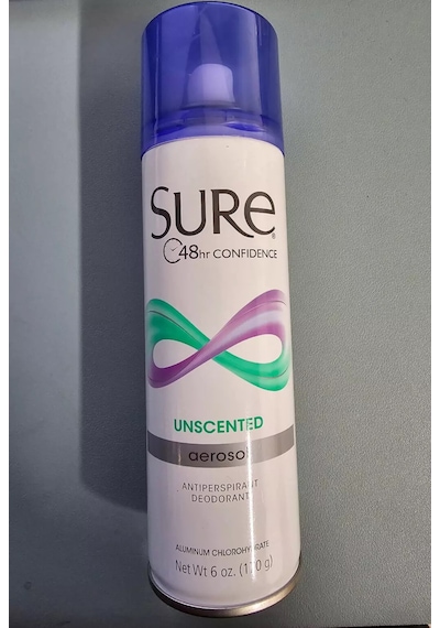 Sure Unscented Aerosol 48hr Kokusuz Deodorant 170gr