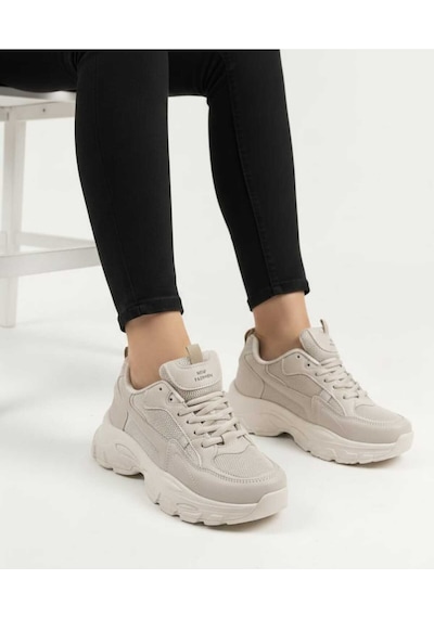 Mcdark Milano Bej Kadın Sneaker