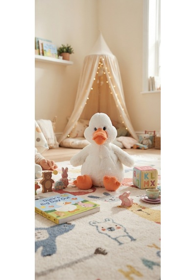 Peluş Ördek 40 Cm Beyaz
