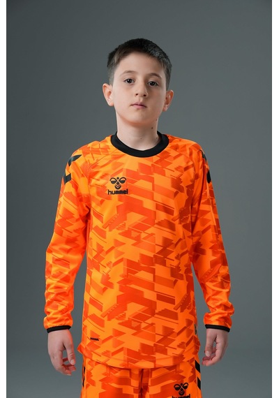 Hummel Line Kaleci Tek Üst Forma Neon Turuncu Çocuk