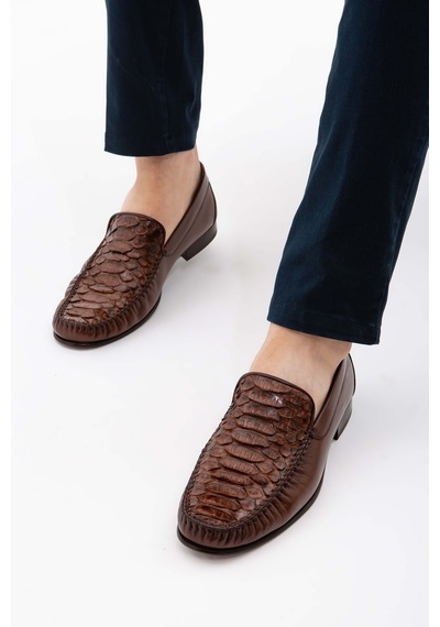 Tamer Tanca Erkek Hakiki Deri Taba Loafer Ayakkabı 537 3089 Erk Ayk Y22 Taba Yln/taba Akd Taba