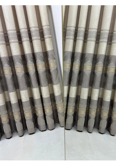 Nivemeshome Ceyhan V-5202 Vizon 1/3 Pileli Fon Perde Apm 60x250