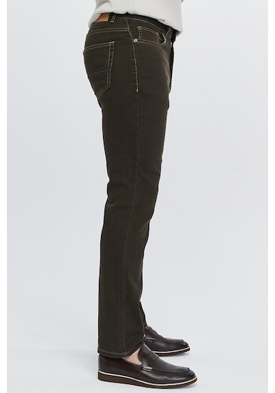 Cedy Denim Regular Fit Jean Martin Yüksek Bel Standart Kesim Esnek Kot Pantolon C336 Kahverengi