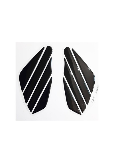 Hades Üniversal Yan Pad Siyah Motosiklet Depo Yan Koruma Sticker Seti
