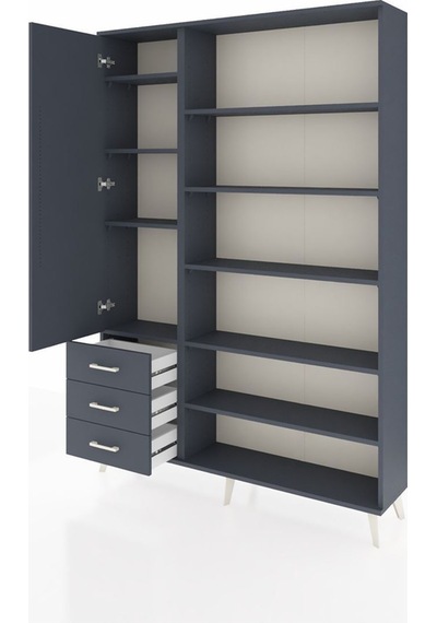 Arges Dolap 9 Raflı 3 Çekmeceli 3 Kapaklı 132x30x195 Antrasit-antrasit/antrasit Antrasıt/antrasıt Arges Dolap 9 Raflı 3 Çekmeceli 3 Kapaklı 132x30x195 Antrasit-antrasit/antrasit Antrasıt/antrasıt