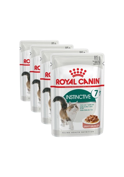 Instinctive 7+ Kedi Yaş Mama, 85 Gr 4 Paketi