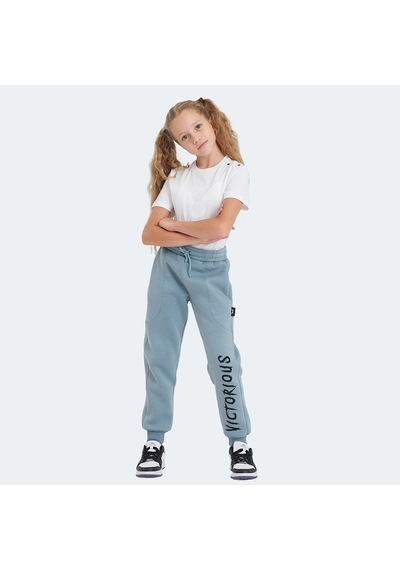 Slazenger  LANEY Çocuk Cepli Mavi Eşofman  Altı