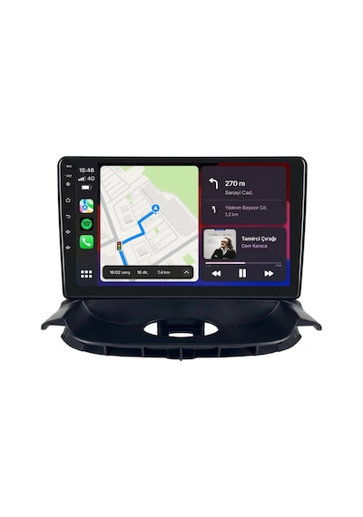 Peugeot 206 Android Multimedya 1999-2011 Carplay Android Auto Navigasyon 10gb Ram 256gb Pro 9"