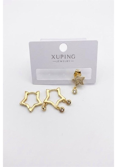 3'lü Xuping Küpe - Altın 6440116