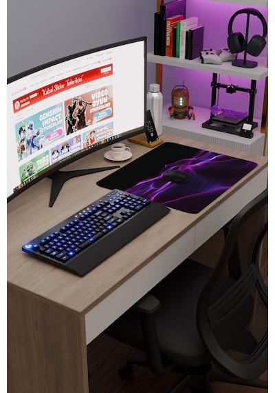 Noktalar Kaymaz Dikişli Kauçuk Oyuncu Mousepad V3 - 48x40 Xl Gaming Mouse Pad Fare Altlığı